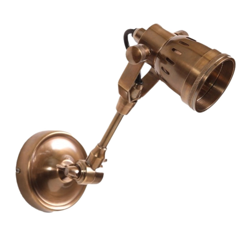 Indigo Adjustable Antique Brass | Black | Antique Silver Wall Light - Lighting.co.za