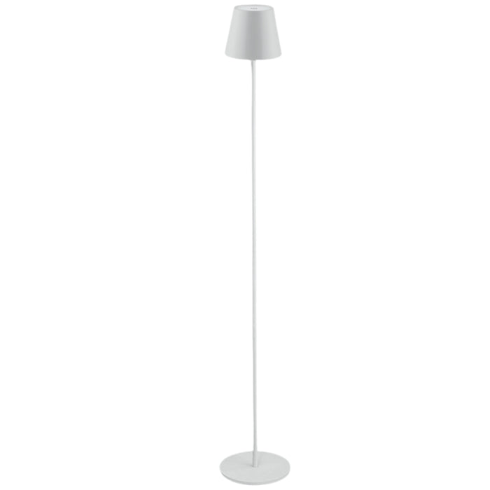 Isla Smooth Shade Black | White Rechargeable Floor Lamp