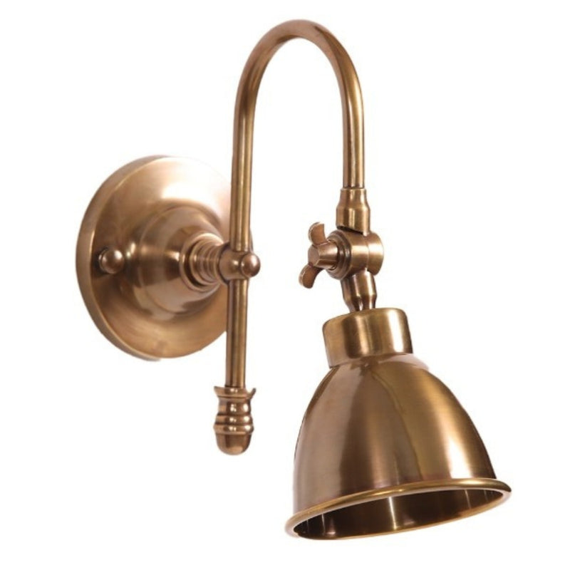 Pasco Antique Brass | Matt Black Wall Light - Lighting.co.za