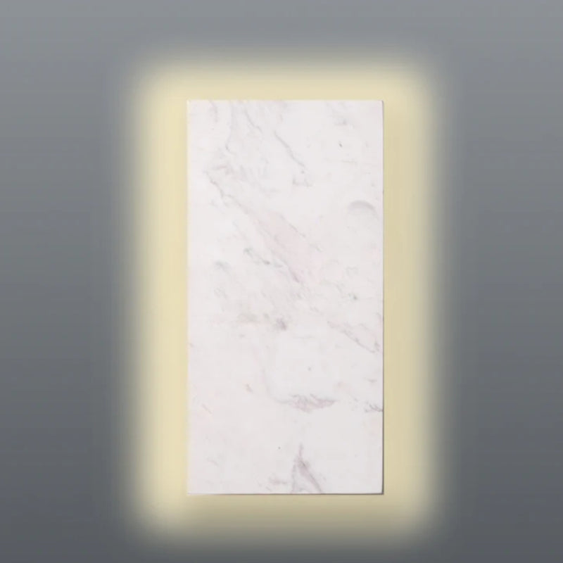 Pandora Black | White | Travertino Marble Wall Light - Lighting.co.za