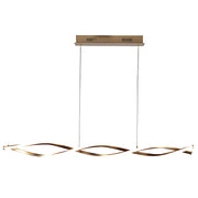 Wave Gold LED Linear Pendant Light - Lighting.co.za