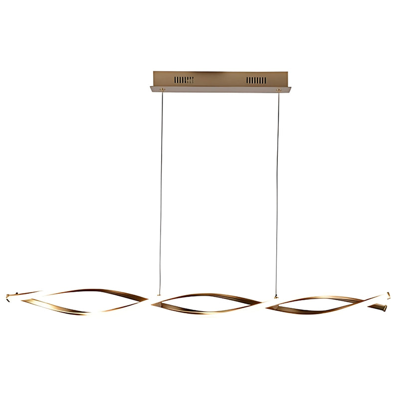 Wave Gold LED Linear Pendant Light - Lighting.co.za