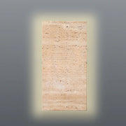 Pandora Black | White | Travertino Marble Wall Light - Lighting.co.za