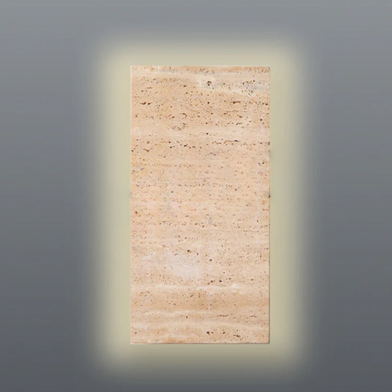 Pandora Black | White | Travertino Marble Wall Light - Lighting.co.za