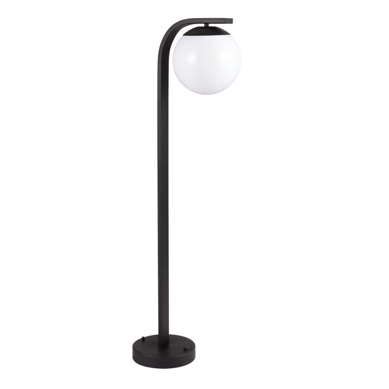 Bowman Black And Opal Outdoor Bollard Light - Lighting.co.za