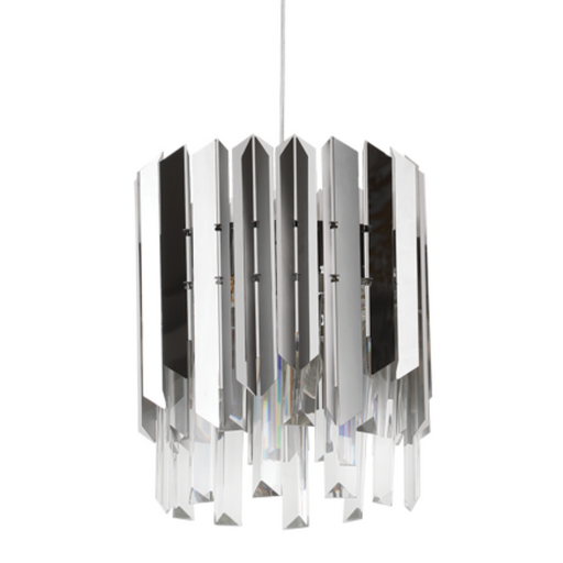 Fragment Polished Steel or Gold and Clear Crystal Glass Pendant Light - Lighting.co.za