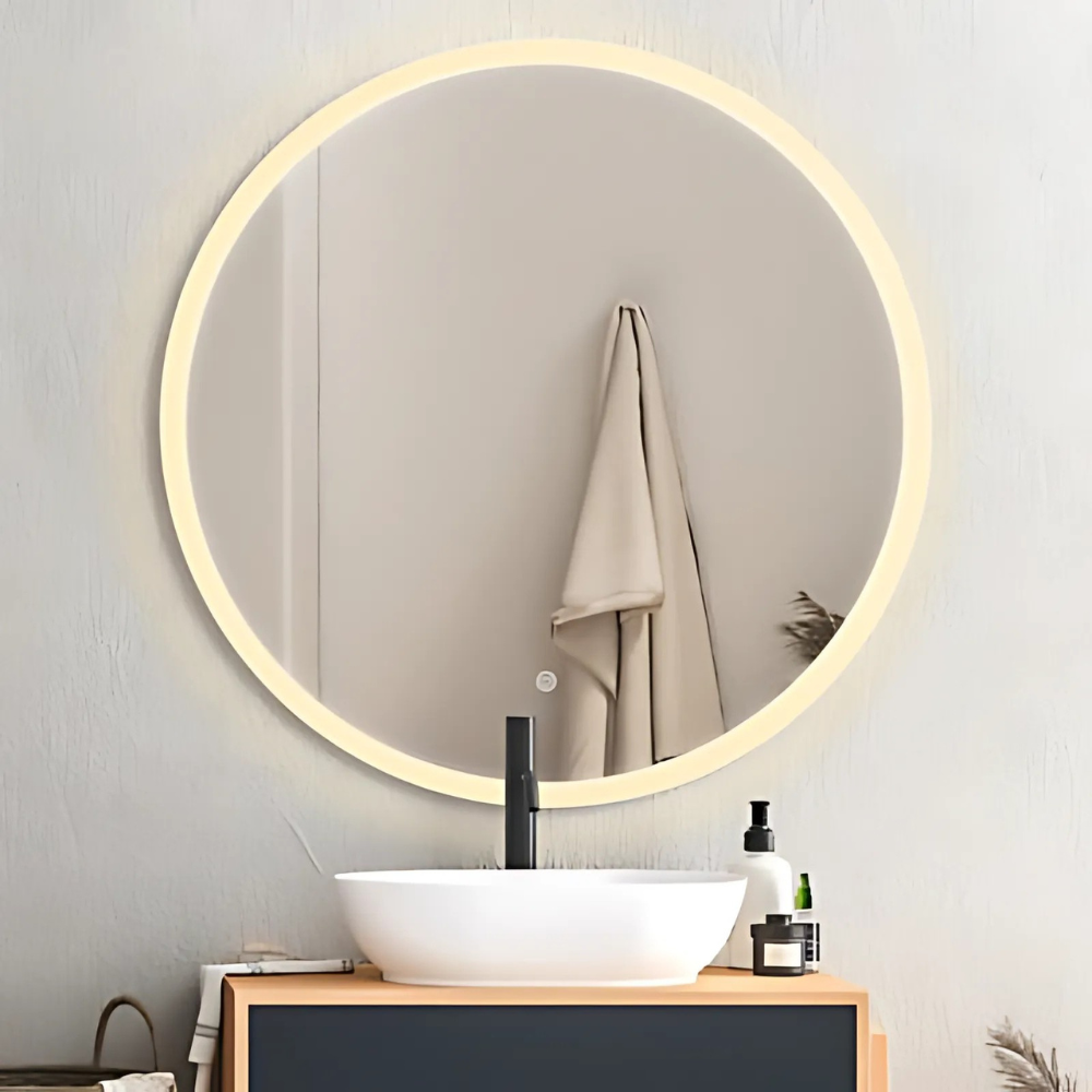 Garda Round Frontlit LED Bathroom Mirror 2 Sizes - Lighting.co.za