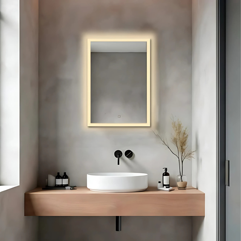 Orta Rectangular Frontlit LED Bathroom Mirror 2 Sizes - Lighting.co.za