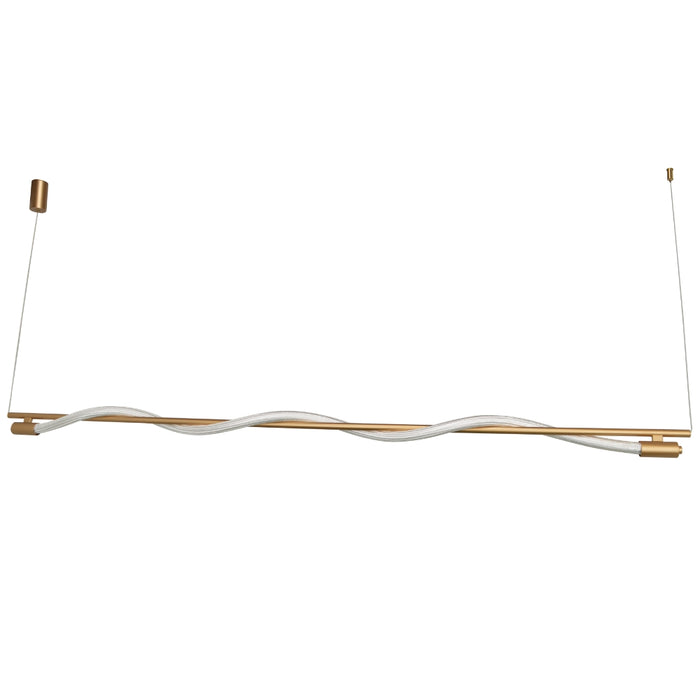 Pulse Gold with White Rope LED Pendant Light 2 Sizes - Lighting.co.za