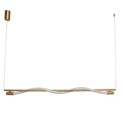 Pulse Gold with White Rope LED Pendant Light 2 Sizes - Lighting.co.za