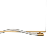 Pulse Gold with White Rope LED Pendant Light 2 Sizes - Lighting.co.za