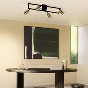 Zen Black Gold Adjustable GU10 4L Spotlight - Lighting.co.za