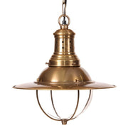 Wellington Black or Antique Brass Cage Pendant Light - Lighting.co.za