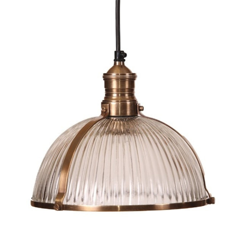 Salina Glass and Brass or Silver Pendant Light - Lighting.co.za