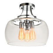 Oracle Chrome and Clear Glass Ceiling Light - Lighting.co.za