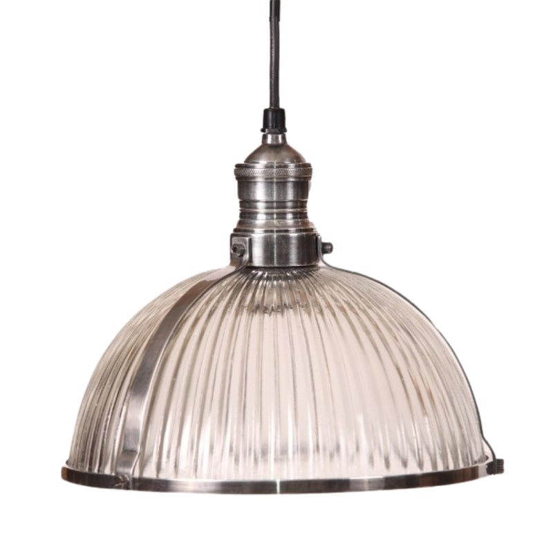 Salina Glass and Brass or Silver Pendant Light - Lighting.co.za