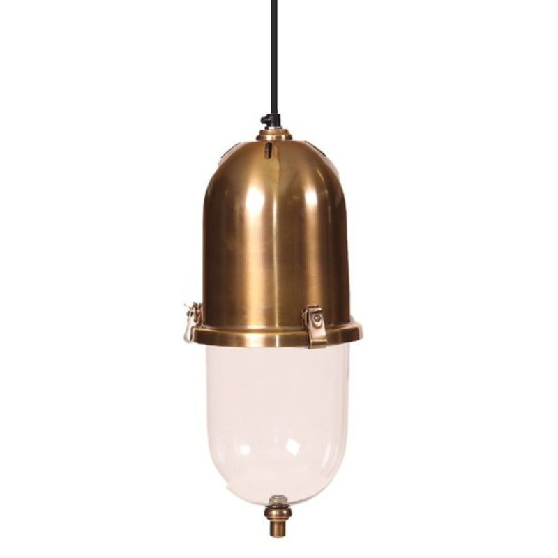 Skylar Pod Brass or Silver and Glass Pendant Light - Lighting.co.za