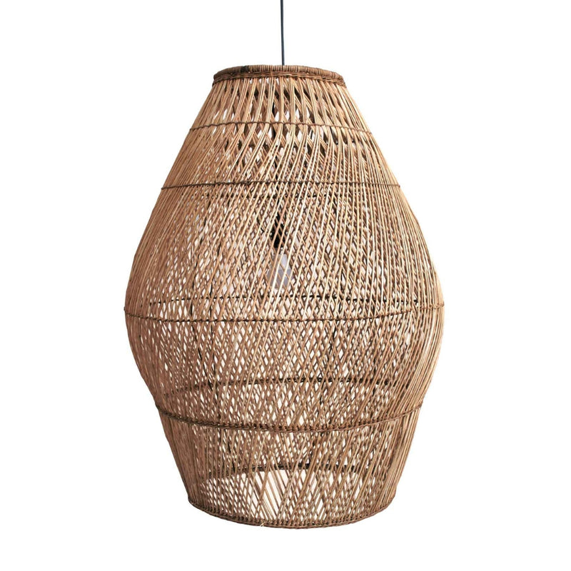 Hogan Large Natural Rattan Pendant Light - Lighting.co.za
