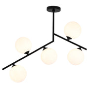 Solara 5 Light Black Ceiling Light - Lighting.co.za