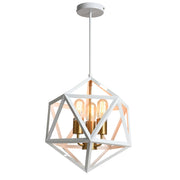 Evelyn White and Gold Pendant Light - Lighting.co.za