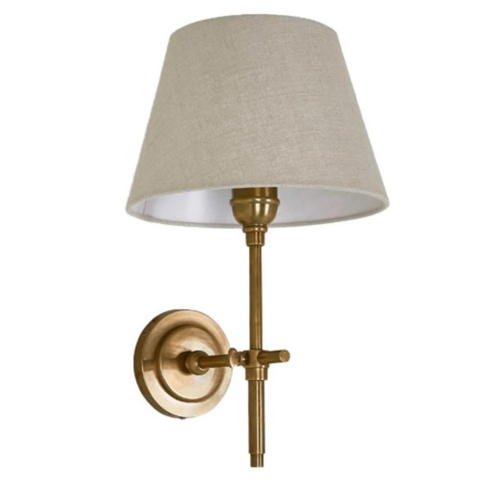 Dino Antique Brass Antique Silver Wall Light Only Lighting co za