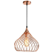 Vivian Shape 1 Rose Gold Pendant Light - Lighting.co.za