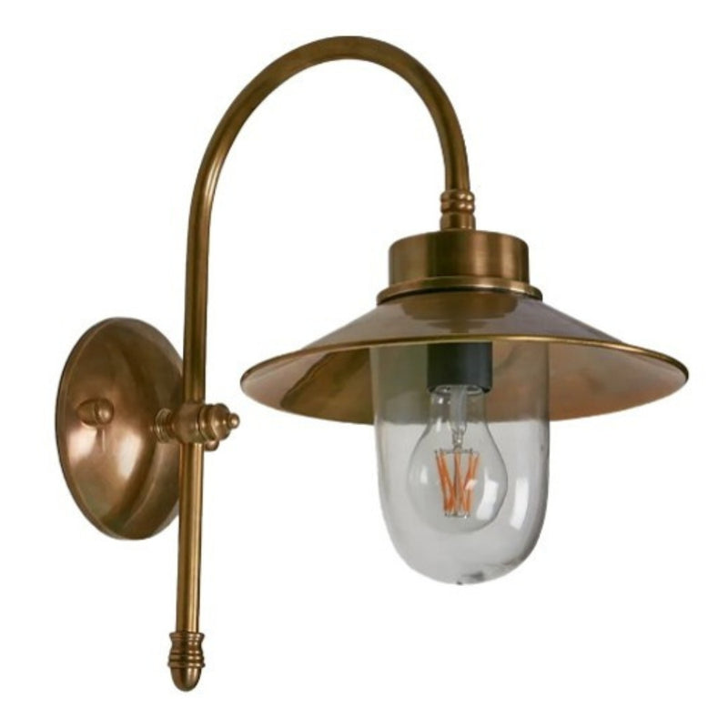 Legacy Antique Brass or Black Lantern Wall Light - Lighting.co.za