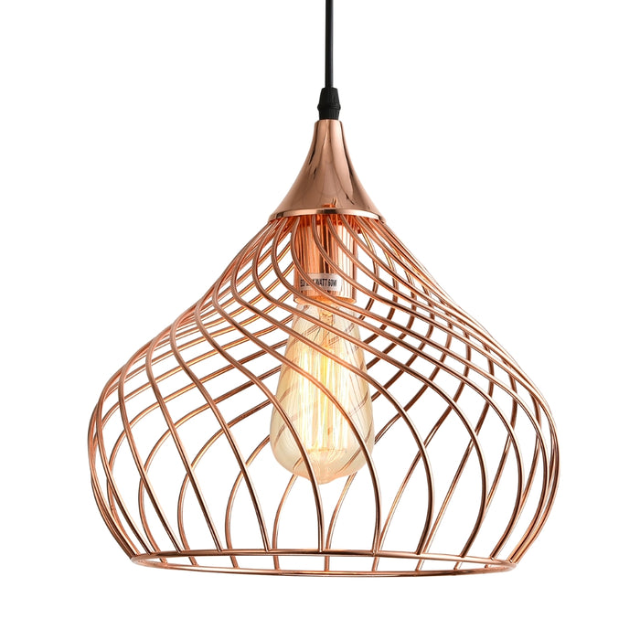 Vivian Shape 1 Rose Gold Pendant Light