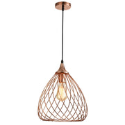 Vivian Shape 2 Rose Gold Pendant Light - Lighting.co.za