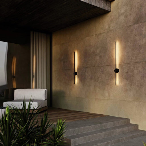 Blink Tall Black LED Outdoor or Bathroom Wall Light - Lighting.co.za