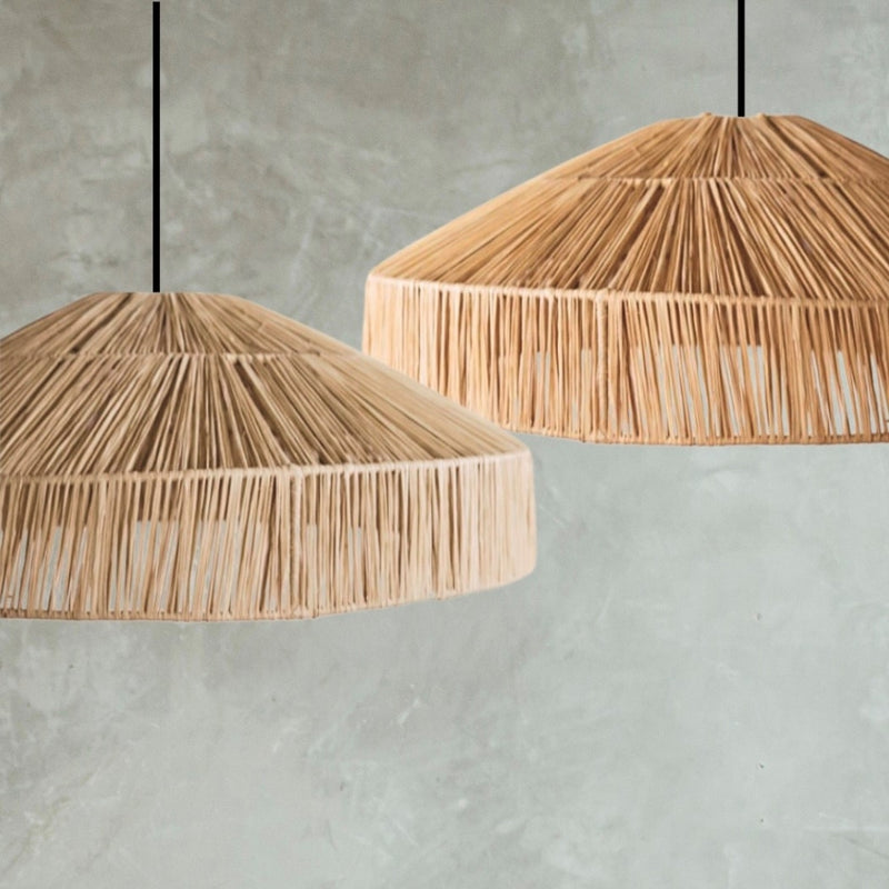 Morrocan Raffia Natural Pendant Light - Lighting.co.za