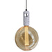 Terazzo Pendant With Amber LED Globe Pendant Light - Lighting.co.za