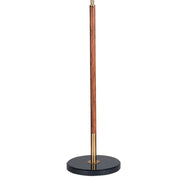 Cascade Wood Look And Woven Shade Floor Lamp - Lighting.co.za
