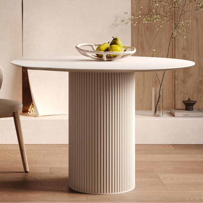 Roxby Round White Dining Table 3 Sizes