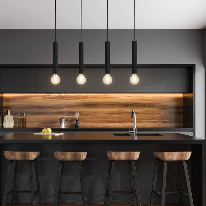 Cortenova Black 1 or 4 Light Pendant Light