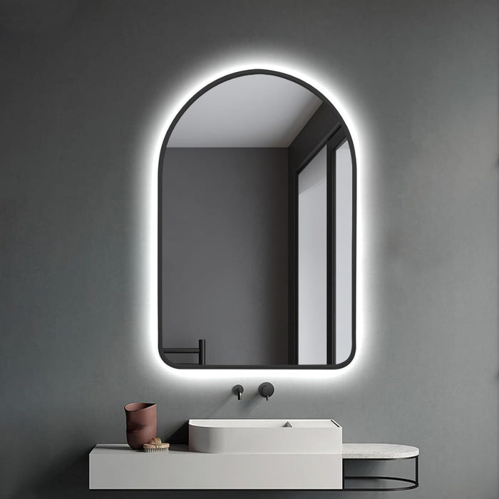 Novo Arch Framed LED Backlit Wall Mirror Light