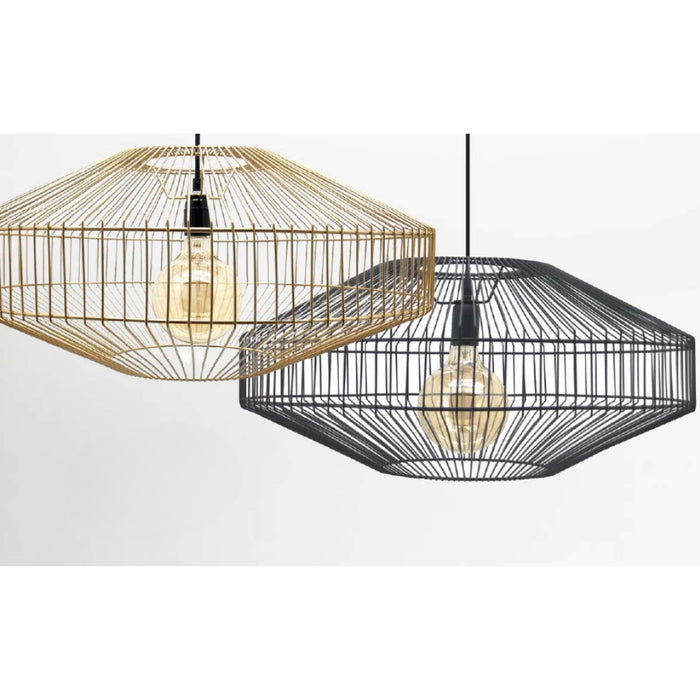 Kingsley Black or Gold Wire Pendant Light