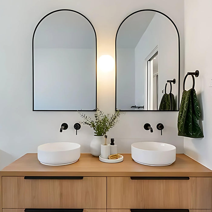 Adara Black Arch Wall Mirror