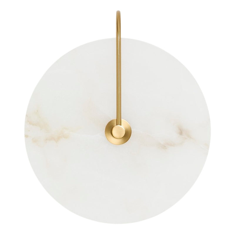 Teo Round LED Marble and Gold Wall Light - Lighting.co.za