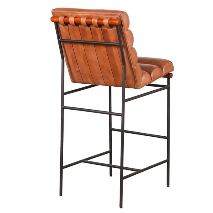 Buffalo Bliss Leather Bar Stool