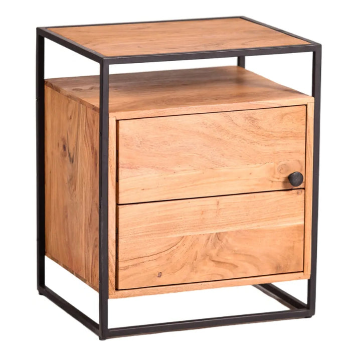 Panama Wooden Bedside Table