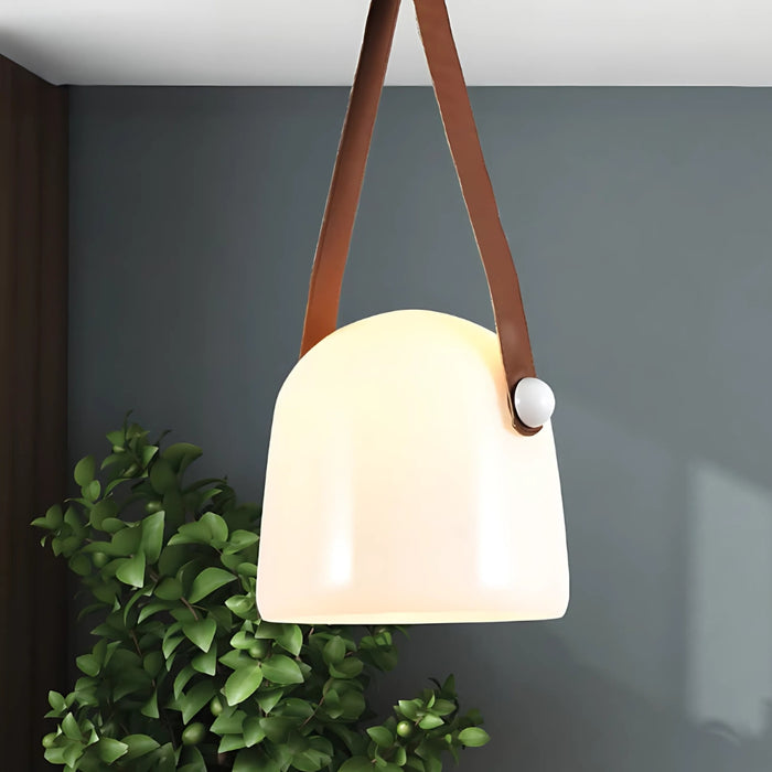 Moderno White Glass LED Pendant Light