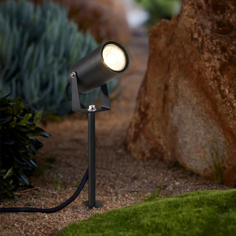 Branco GU10 Black Garden Spike Light - Lighting.co.za