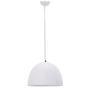 Palma Dome White | Grey Metal and Ceramic Pendant Light - Lighting.co.za