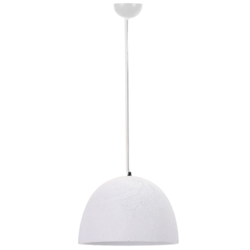 Palma Dome White | Grey Metal and Ceramic Pendant Light - Lighting.co.za