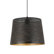 Cala Black Gold Metal Shade Pendant Light - Lighting.co.za