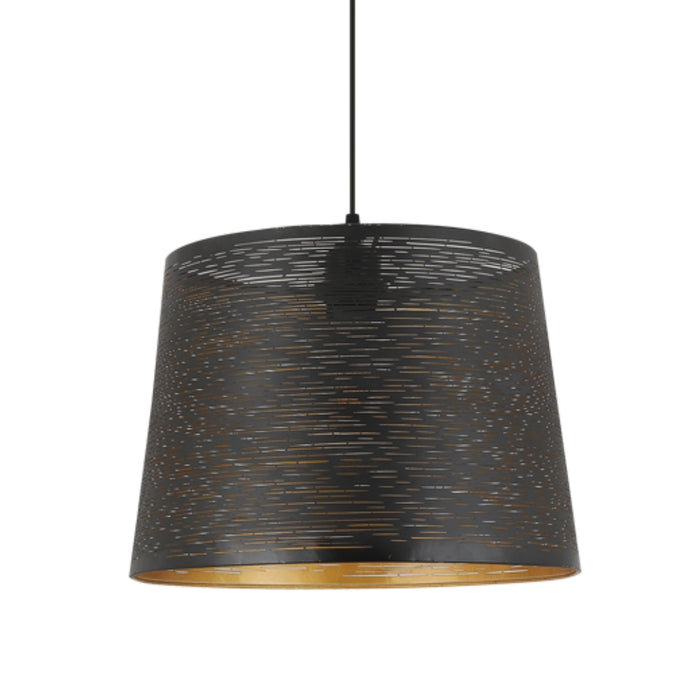 Cala Black Gold Metal Shade Pendant Light