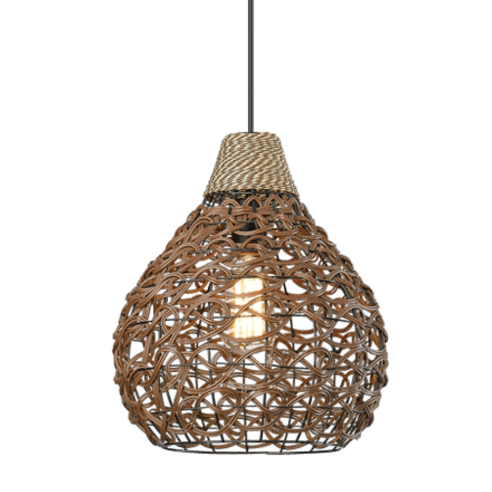 Belana Woven Rope Rattan Pendant Light