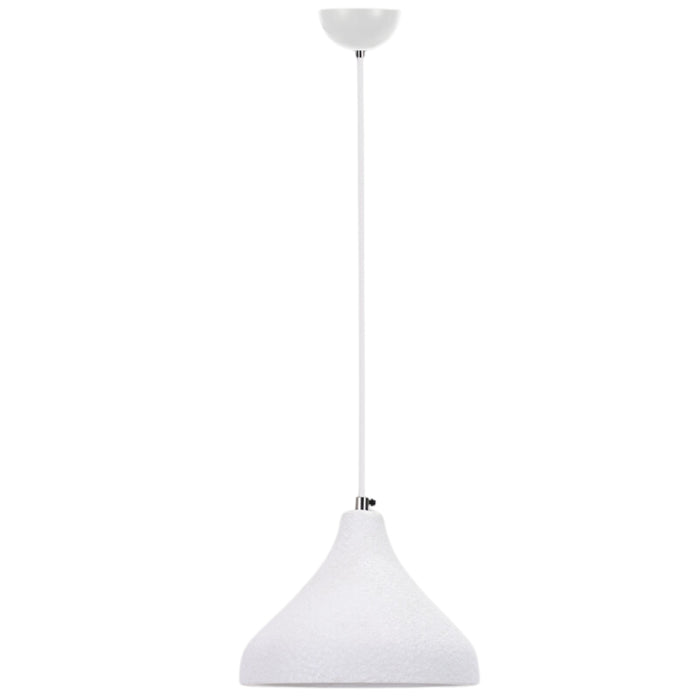 Palma White Metal and Ceramic Pendant Light