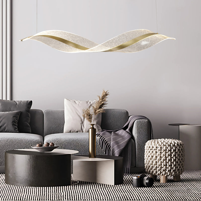 Fold Gold and Clear LED Pendant Light - Lighting.co.za